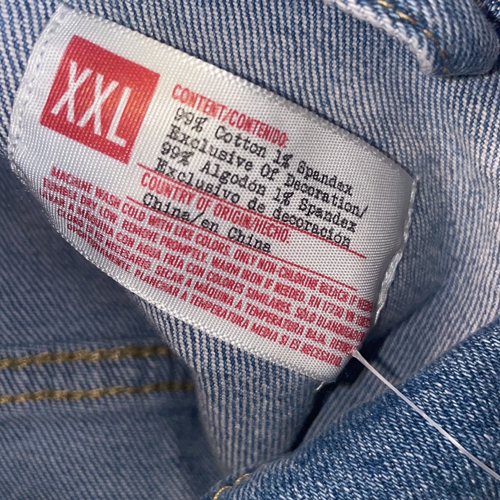 PRIDE-INSPIRED Adult Artist Design New York 1969 Denim Jacket XXL NWT - Picture 7 of 7